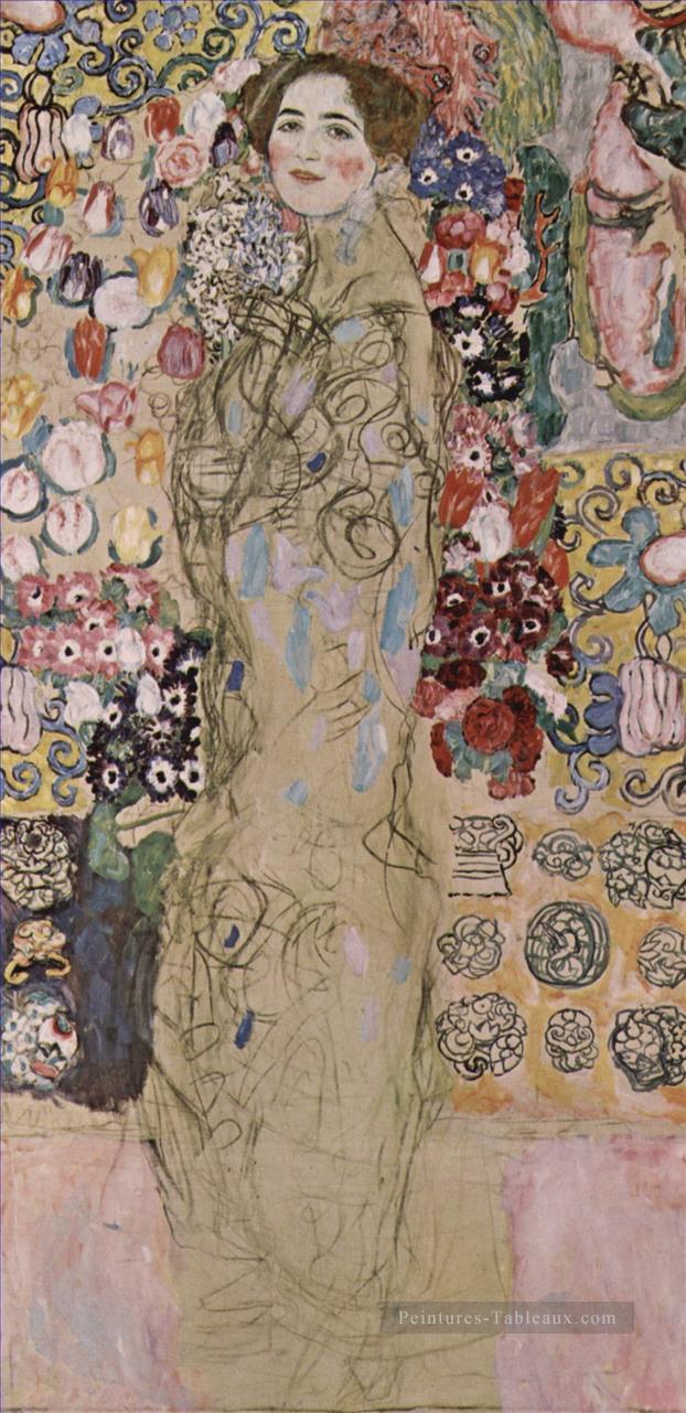 Portrait de Maria Munk symbolisme Gustav Klimt Peintures à l'huile